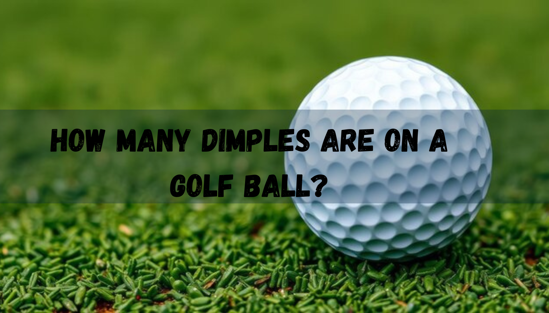 How Many Dimples Are on a Golf Ball