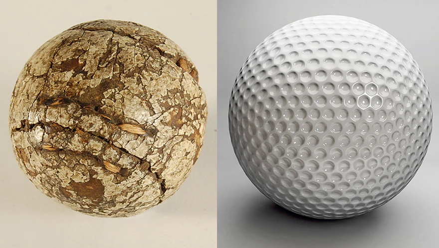 The history of golf balls